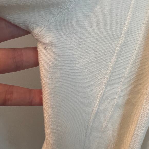 Madison Lilly White Open Front Cardigan size medium - Picture 8 of 14